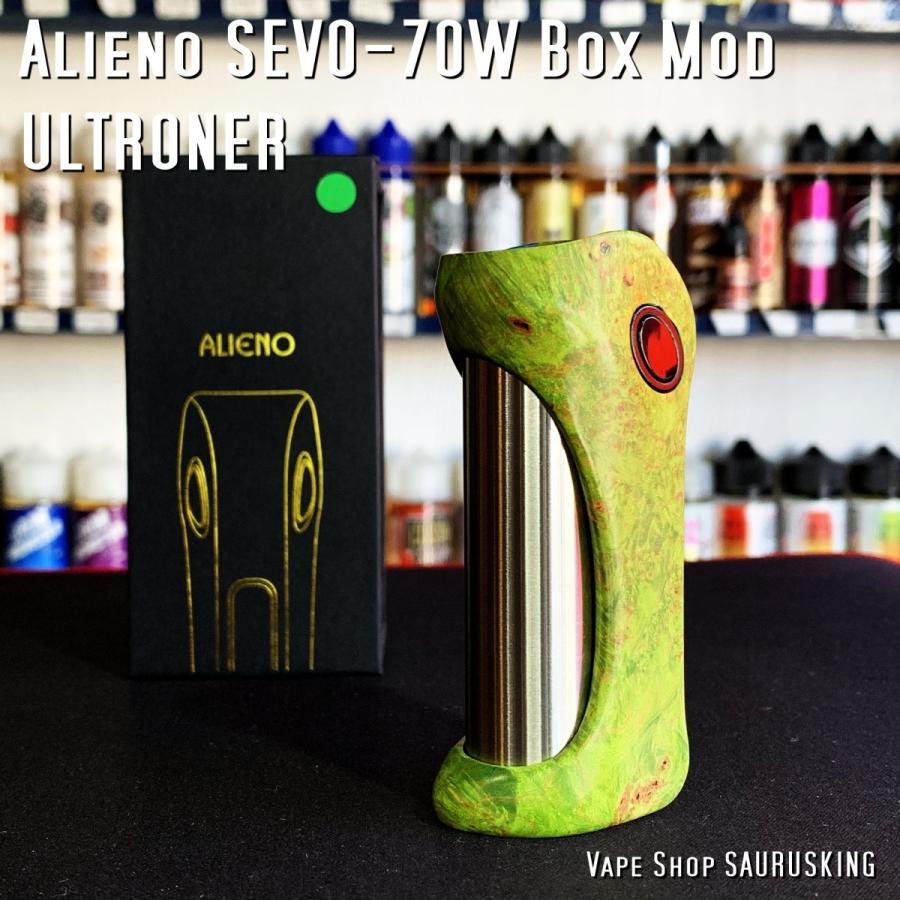 ULTRONER Alieno SEVO-70w Box Mod [Green] Stabilized Wood 06 / ウルトロナー スタビライズドウッド *正規品* VAPE｜saurusking｜04