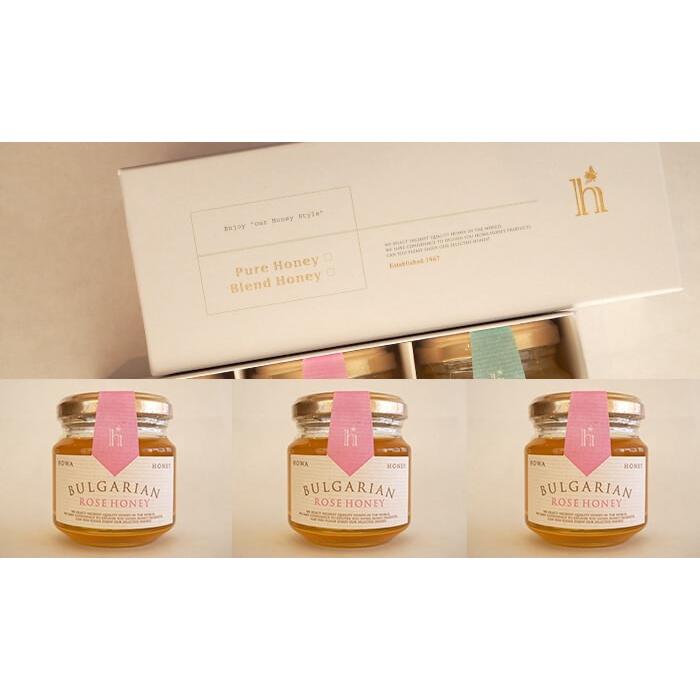 蜂和産業　ギフトセット（ブルガリア産ローズはちみつ120g×3） 蜂和産業 ギフトセット（ブルガリア産ローズはちみつ120g×3） : SAVE