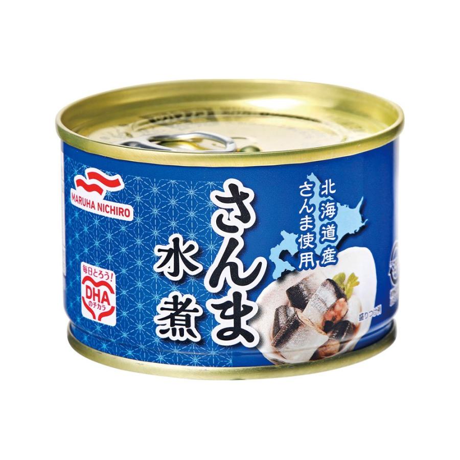 MARUHA NICHIRO（マルハニチロ） さんま水煮 24缶 送料無料 1缶あたり