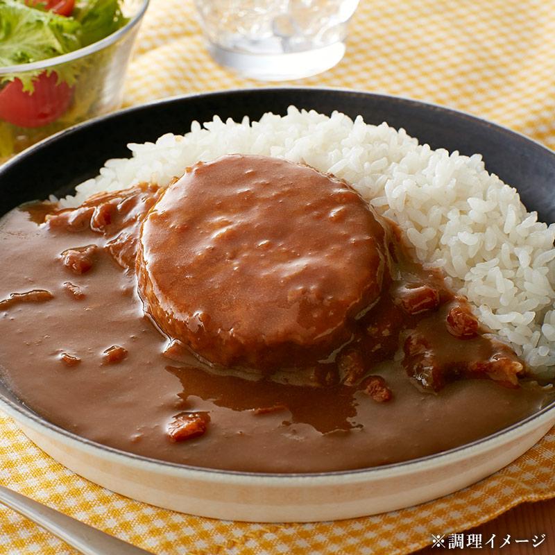 3食セット]鶏屋シリーズ ハンバーグカレー（中辛）200g×3袋 送料無料