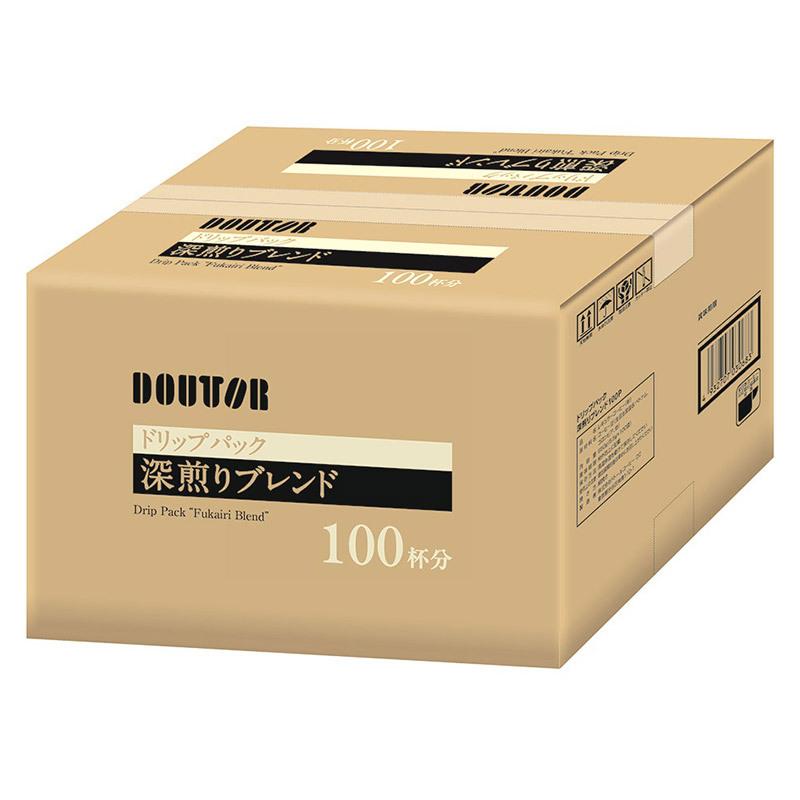 [計200杯分／1杯あたり24円]ドトールコーヒー ドリップパック 深煎りブレンド 100P×2箱 送料無料 ドリップ ドリップコーヒー｜save-fun