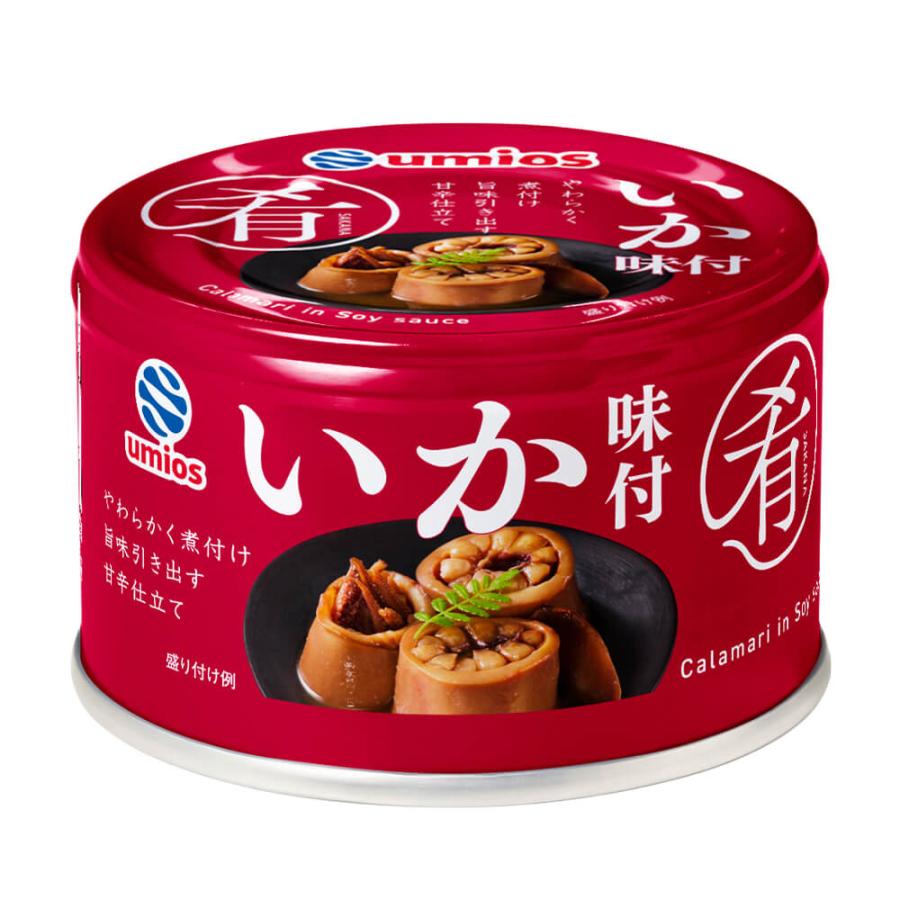 umios [1缶582円]Umios(旧マルハニチロ) いか味付 缶詰 155g×12缶 送料