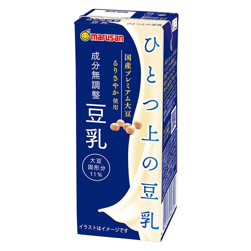 マルサンアイ ひとつ上の豆乳 200ml×48本 成分無調整豆乳 1本89円 送料無料（一部地域を除く） マルサン 植物性ミルク｜save-fun