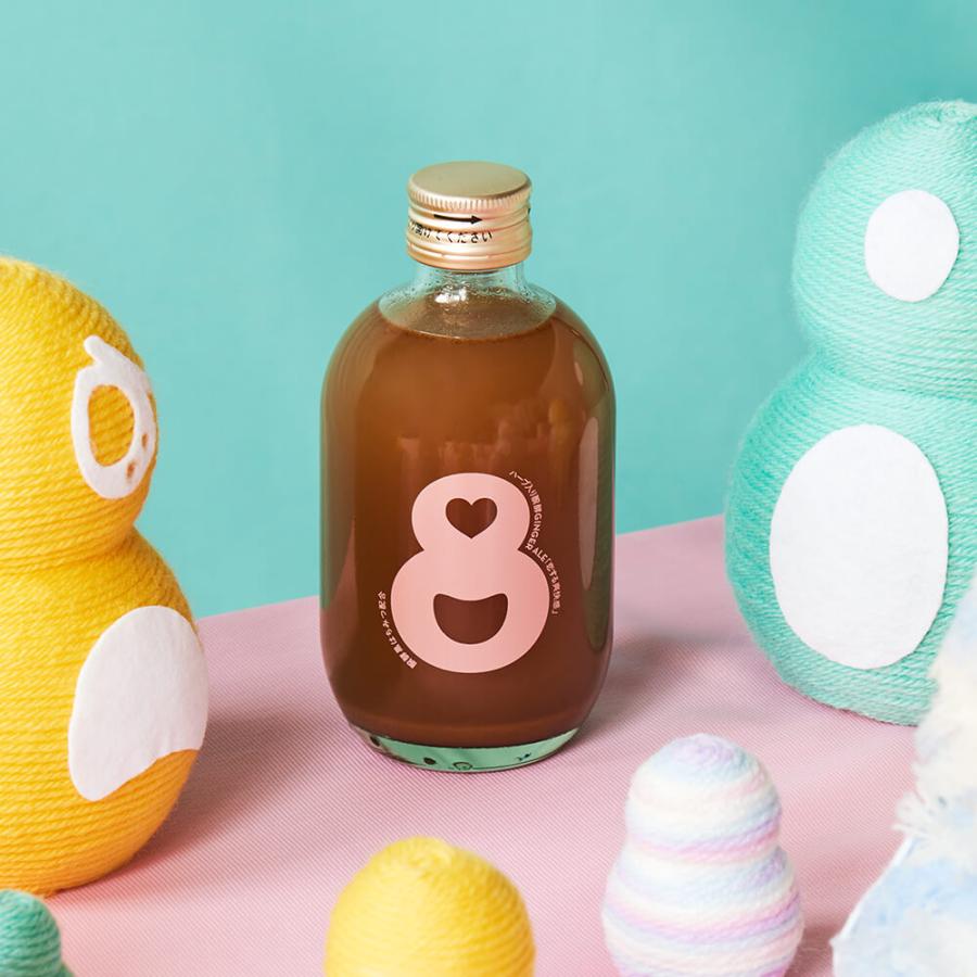 クラフトジンジャー3種 8ccoハーブ入り醗酵ジンジャーエール「恋する