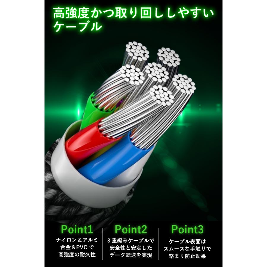 【小型/PC充電対応】 100W USB-C PD 1m 急速充電ケーブル eMarker搭載 Type-C to C typec iPhone 15 max データ転送 充電コード ctoc USBC 高速 | ブランド登録なし | 05