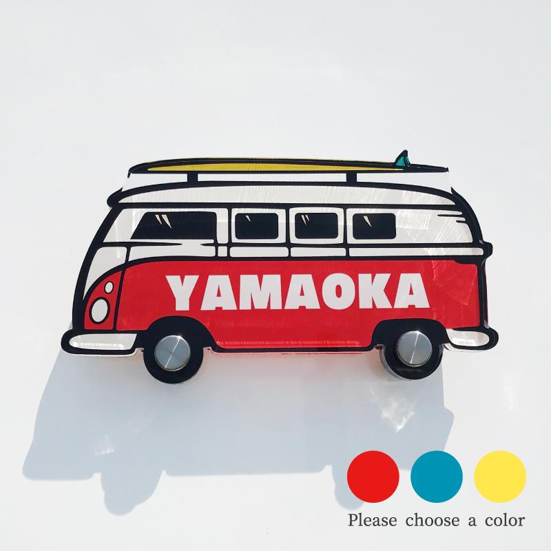 表札 ワーゲンバス 3color 看板 戸建て 新築 表札 ネームプレート ショップサイン ネームサイン 開店祝い 開業祝い 新築祝い 引っ越し祝い お祝い 送料無料 Homesign Half0028 Savoia サボイア ヤフー店 通販 Yahoo ショッピング