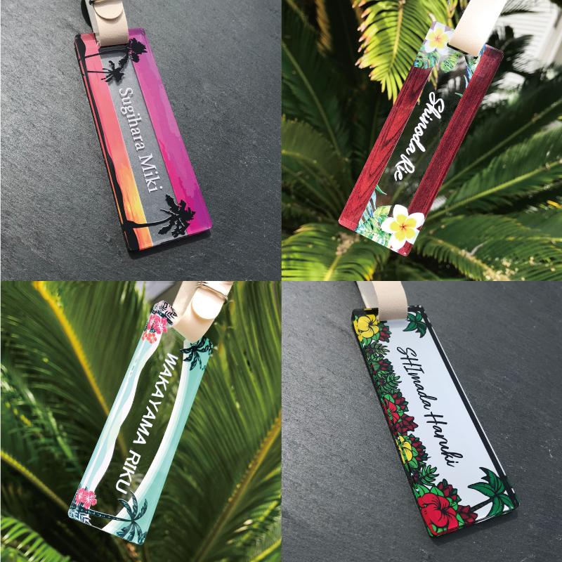 レア！美品！ハワイアンオープン　ネームタグ　ゴルフ　ハワイ　ネームプレート アクリルネームプレート/ハワイアンシリーズ】 ゴルフネームタグ