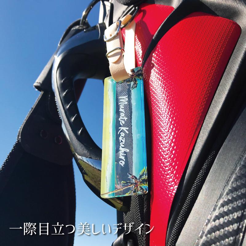 アクリルネームプレート/アロハシリーズ】ゴルフネームタグ ゴルフ