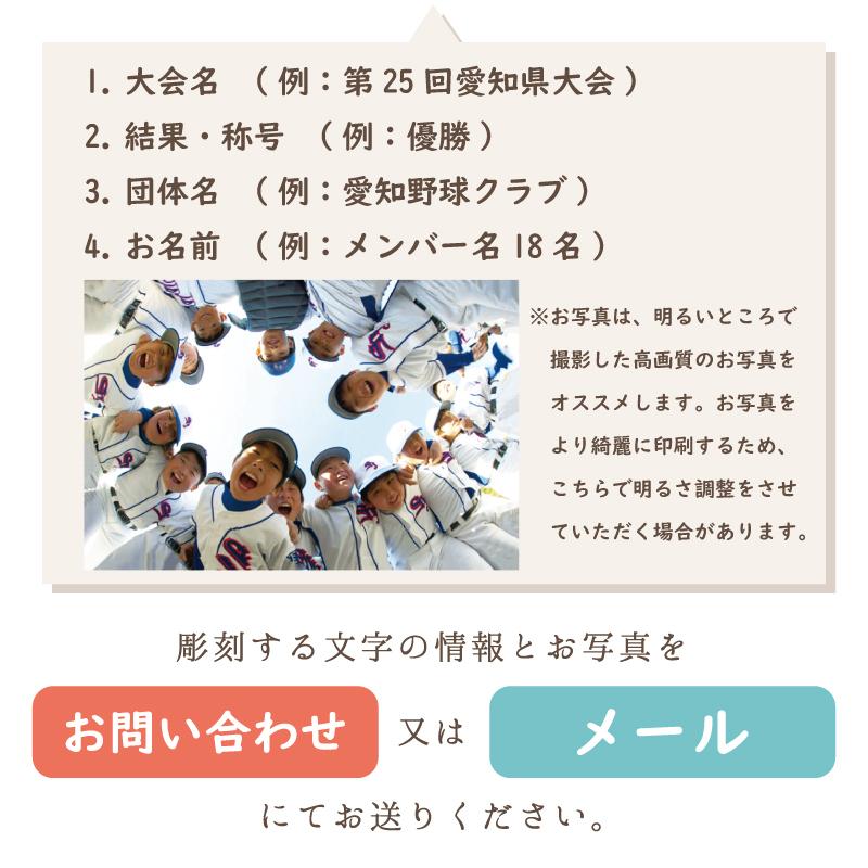 10~14枚用【記念プレート・大きめサイズ】スポーツメモリアル 優勝