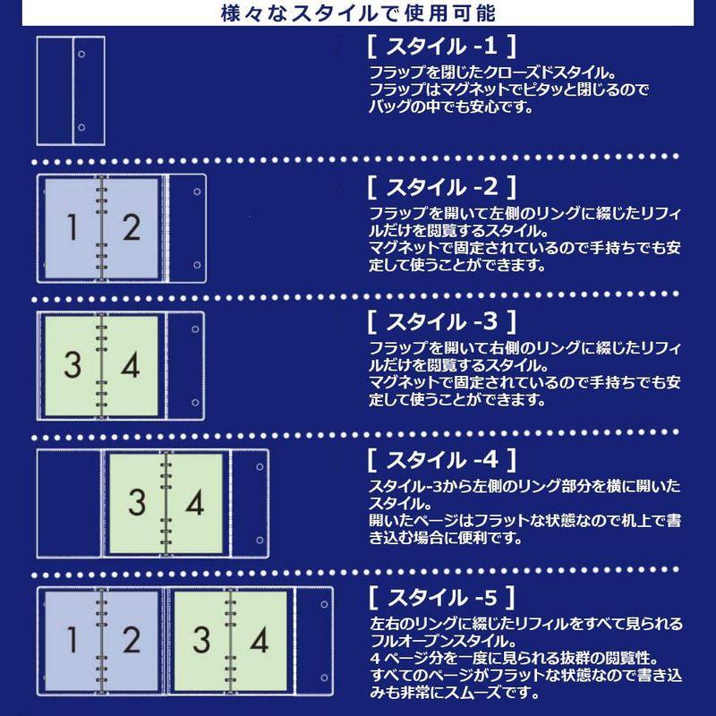 レイメイ藤井 システム手帳 デュアルリング バインダー キーワード 聖書 ワイン WWB5008Z｜savoia｜03