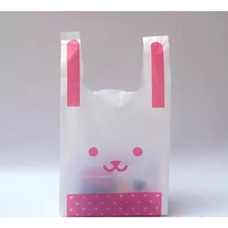 MINAKIKOかわいい レジ袋 ビニール袋 うさぎ 3色 150枚セット (Mサイズ)｜savoia｜08