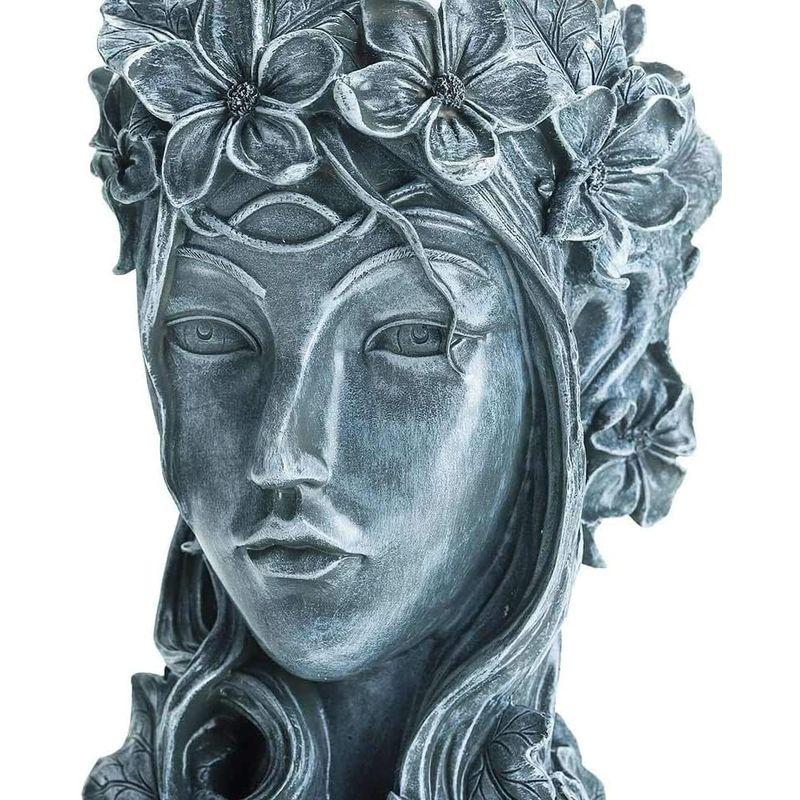岡山 Sungmor 植木鉢 合成樹脂 アンティーク おしゃれ 北欧 飾り物 花瓶 室内 屋外 女神