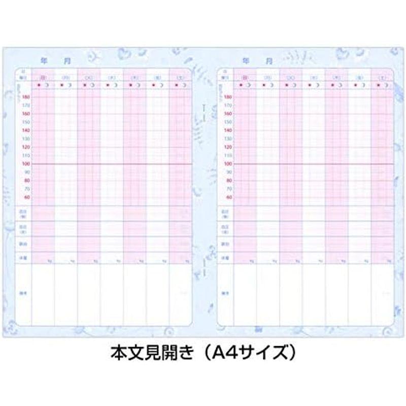 日記帳 血圧記録ノート CHO-026 2冊セット フロンティア A5 健康ノートシリーズ 1年間使えます 手帳 ダイアリー にっき｜savoia｜03