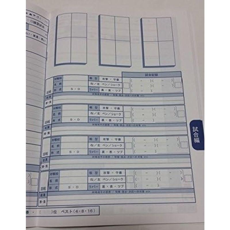 CLUBサクセスノート 卓球 Ｂ５サイズ ３冊セット｜savoia｜02