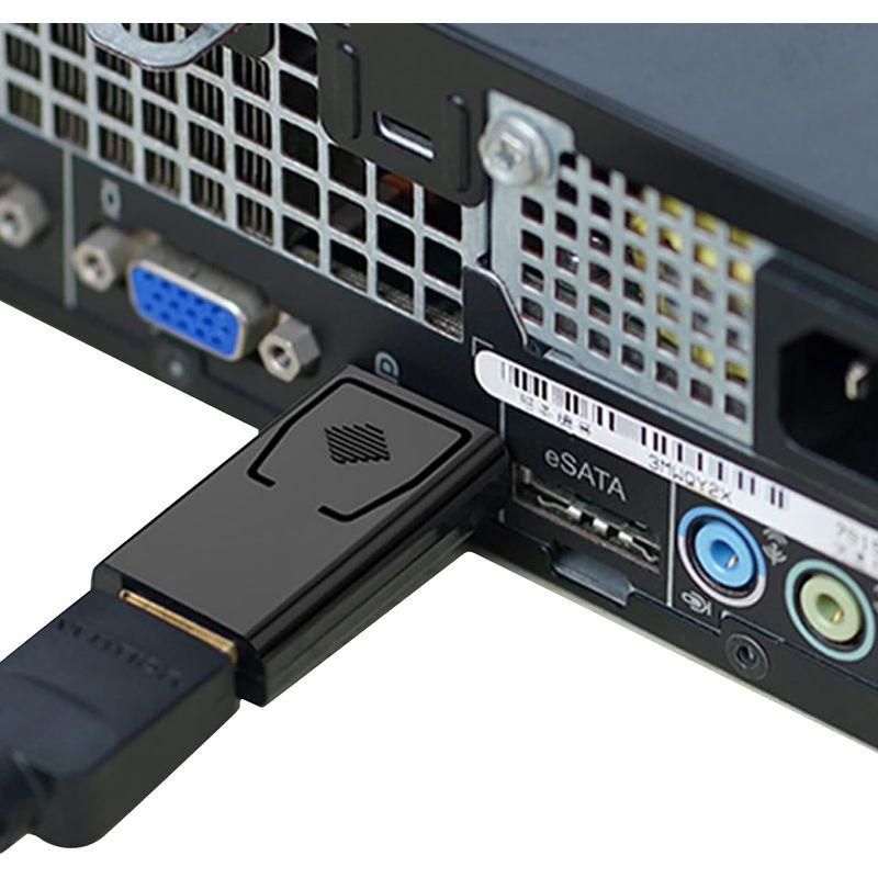 DisplayPort→HDMI変換プラグ dp→hdmi DisplayPortオス HDMIメス 変換アダプター (HDMI1.3)｜savoia｜02