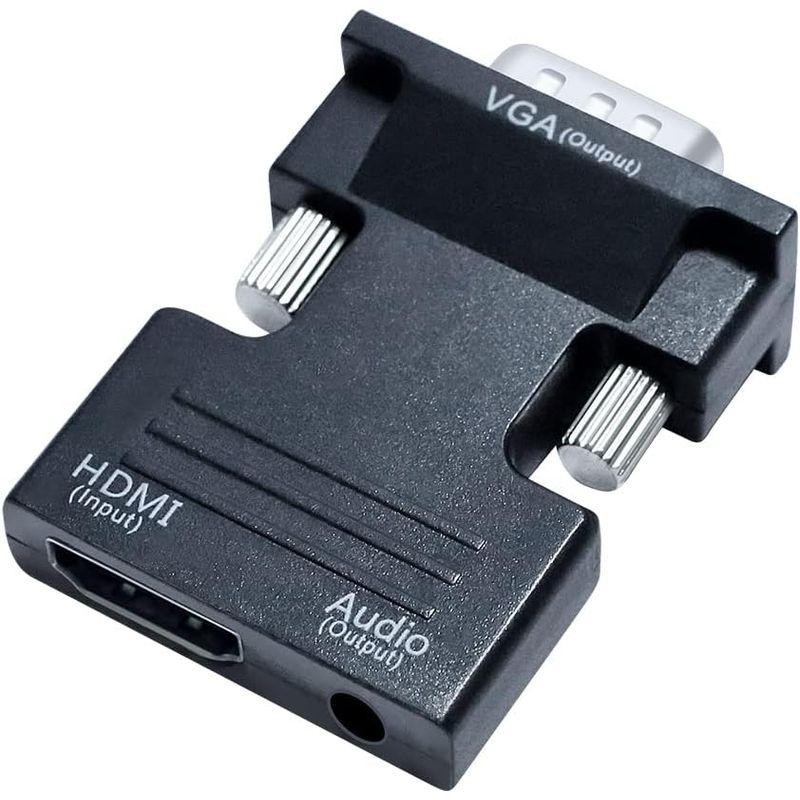 DTECH HDMI メス to VGA オス 変換 アダプター 音声出力対応 HDMI ミニD-sub15ピン 変換 コネクター プラグ｜savoia｜07