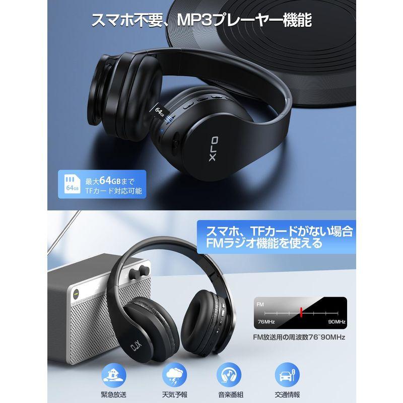 Bluetooth5.3 有線・無線両用ヘッドホン ワイヤレスヘッドホン Bluetoothヘッドホン マイク付き TFカード対応 FMラジ｜savoia｜04