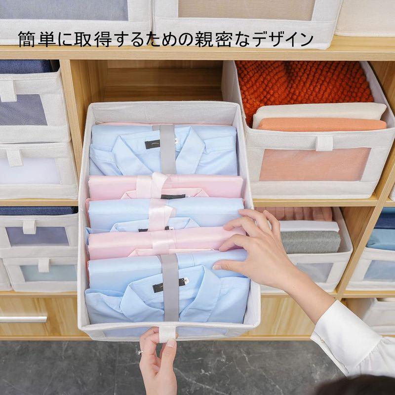 OSCENIEE 収納ボックス 洋服収納ボックス 大容量窓付き 収納ケース 服 収納 折り畳み収納ボックス 衣類収納ボックス おしゃれ 服収｜savoia｜02