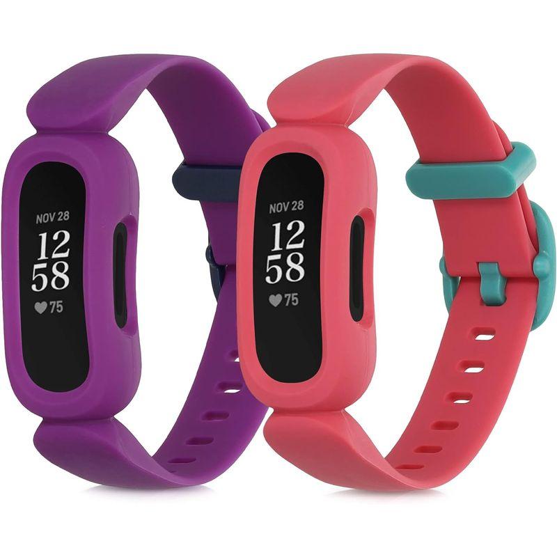 対応: Fitbit Inspire 2 / Ace 3 交換 アームバンド - 2x TPU シリコン バンド Sサイズ アンティークピン｜savoia｜02