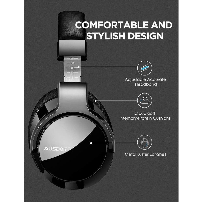 AUSDOM ANC8 PRO Active Noise Cancelling Headphones Bluetooth 5.0 with｜savoia｜09