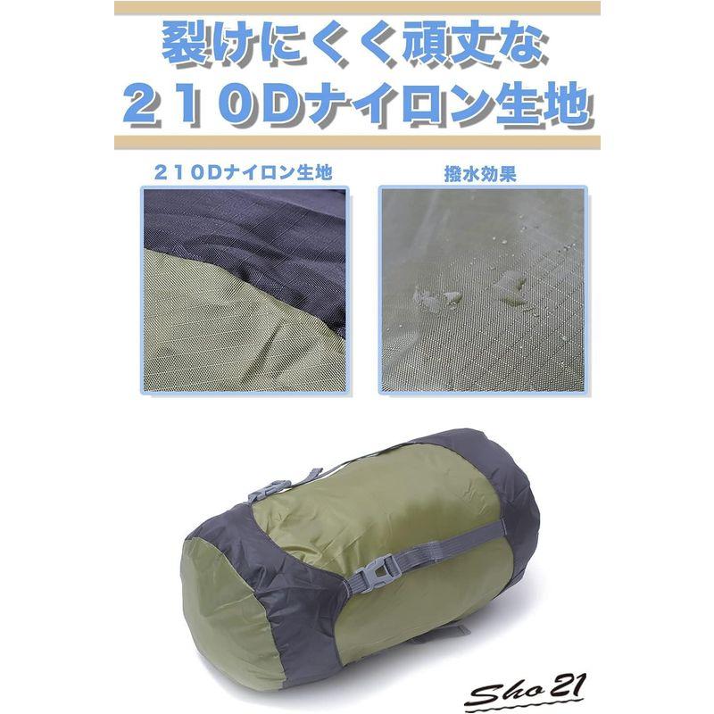 ｓｈｏ２１ コンプレッションバッグ 防水 軽量 寝袋 圧縮バッグ キャンプ 登山 アウトドア などに最適 (S, ブルー)｜savoia｜06