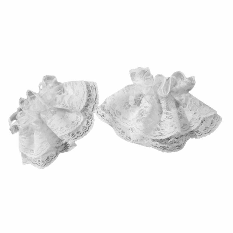 ロリータ カフス レース つけ袖 フリル 腕飾り 手袋 ブレスレット