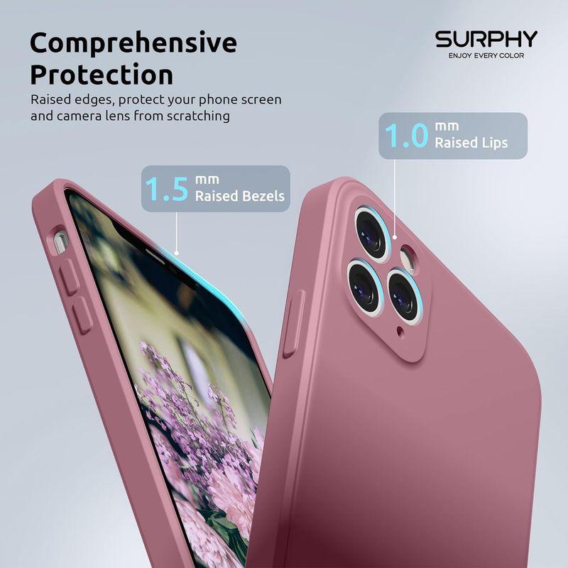 SURPHY iphone 11 Pro ケース シリコン, 直辺iPhone 11 Pro シリコンケース（各レンズの個別保護） 5.8イ｜savoia｜04