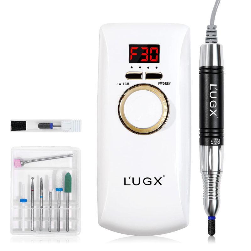 LUGX 電動ネイルマシン 30000RPM プロネイル ドリル 研磨 爪磨き L'UGX 電動ネイルマシン 30000RPM プロ ネイルドリル 研磨 爪磨き