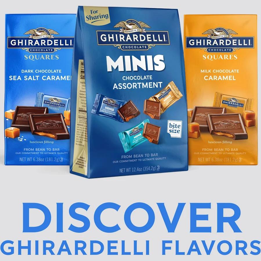 Ghirardelli ギラデリ チョコレート ミニ スクエア アソート バッグ 約