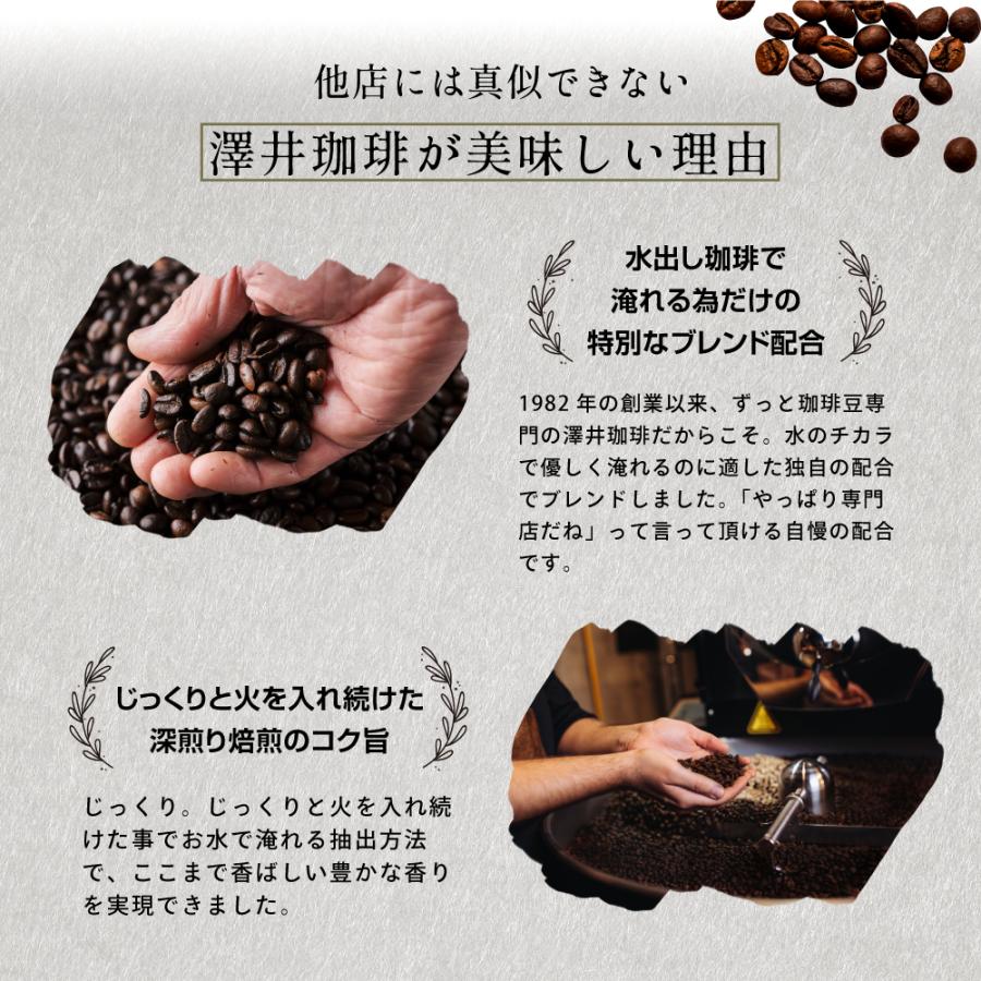 澤井珈琲 アイスコーヒー 水出しコーヒー 豆 水出し 水出し珈琲 15g 個