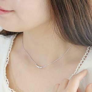 ダイヤモンド ネックレス グラデーション ライン 0.3ct ペンダント ダイヤ 18k 18金 ゴールド SAN0005