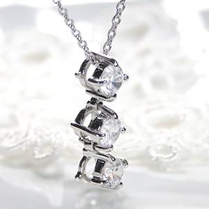 K18WG台　ダイヤモンド0.3ct　スリーストーンペンダントヘッド K18WG台 ダイヤモンド0.3ct スリーストーンペンダントヘッド