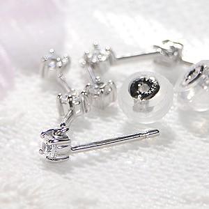 ダイヤモンドピアス ピアス ダイヤモンド スリーストーン Pt PT900
