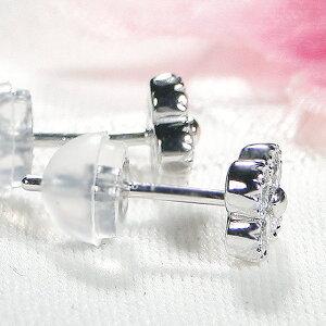 pt900 0.2ct ダイヤモンド クローバー ピアス プラチナ 0.2