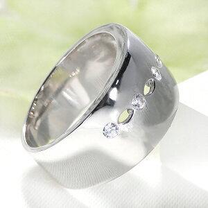 プラチナ Pt900 0.15ct ダイアモンド リング ファッション ジュエリー 
