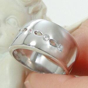 プラチナ Pt900 0.15ct ダイアモンド リング ファッション ジュエリー 