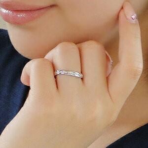 ダイヤモンド ウエーブ エタニティリング レール留め ダイア リング ダイヤリング 爪なし プラチナ900 0.12ct 指輪 レディース ギフト SAR0024の画像