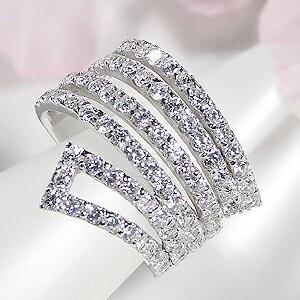 pt900 2.0ct セレブリティ ダイヤモンド リング エタニティ プラチナ 