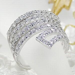 pt900 2.0ct セレブリティ ダイヤモンド リング エタニティ プラチナ 