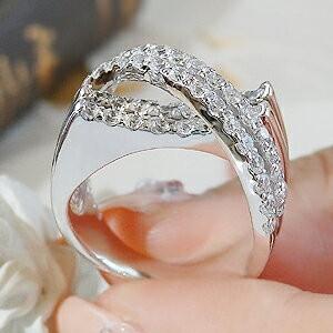 エタニティ ゴージャス pt900 1.3ct ダイヤモンド グラマラス クロス 