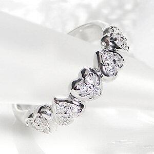 プラチナ pt900 ハート ダイヤモンド 送料無料 ダイア リング ジュエリー 指輪 ゴールド 0.2カラット 0.2ct ダイヤ PT 人気 豪華 ブライダル おすすめ SAR0039の画像