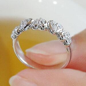 プラチナ pt900 ハート ダイヤモンド 送料無料 ダイア リング ジュエリー 指輪 ゴールド 0.2カラット 0.2ct ダイヤ PT 人気 豪華 ブライダル おすすめ SAR0039の画像