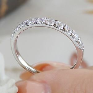 ダイヤモンドリング プラチナ pt900 リング 指輪 ダイヤモンド ダイヤ エタニティ 定番 上品 SAR0048の画像