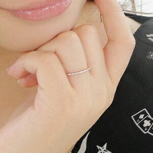 ゴールド ダイヤモンド 0.1カラット エタニティ リング 送料無料 細身