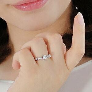 Pt900 0.5ct ダイヤモンド リング ジュエリー アクセサリー レディース 指輪 プラチナ ダイヤ 0.5カラット SIクラス Gカラー リング ダイア  SAR0090の画像