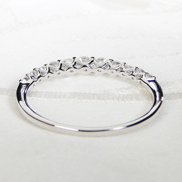 K18 WG PG YG 0.3ct ダイヤモンド エタニティ リング ジュエリー 指輪