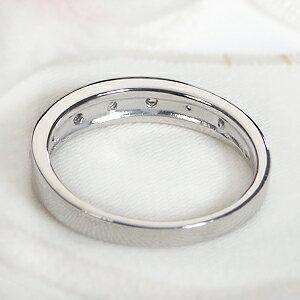 K18WG YG PG 0.15ct ダイヤモンド ドット リング 水玉 ダイア リング 爪なし ホワイト イエロー ピンク ゴールド エタニティ 指輪 レディース ギフト SAR0178の画像
