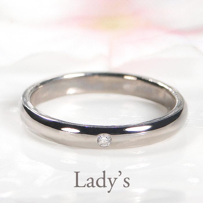 K18 YG WG PG マリッジ リング 2.6mm 送料無料 刻印無料 マリッジ 結婚 指輪 ゴールド 18金 ペア ペアリング ダイヤモンド ダイア 4月誕生石 婚約 SAR0201の画像