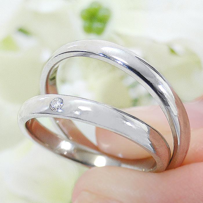 K18 YG WG PG マリッジ リング 2.6mm 送料無料 刻印無料 マリッジ 結婚 指輪 ゴールド 18金 ペア ペアリング ダイヤモンド ダイア 4月誕生石 婚約 SAR0201の画像