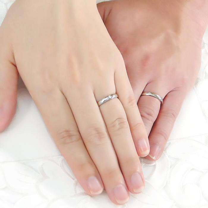 Pt900 マリッジ リング 3.0mm 送料無料 刻印無料 マリッジ 結婚 指輪 PT900 プラチナ ペア ペアー ペアリング ダイヤモンド ダイア 4月誕生石 婚約 SAR0203の画像